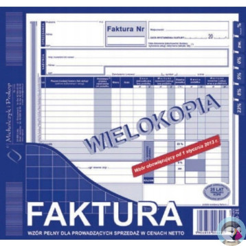 102-2E Faktura VAT 2/3 A4 80kartek Michalczyk i Prokop