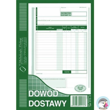 315-3 Dowód dostawy A5 80 kartek Michalczyk i Prokop