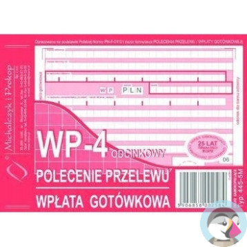 445-5M Polecenie przelewu (1+3) A6 80kartek Michalczyk i Prokop