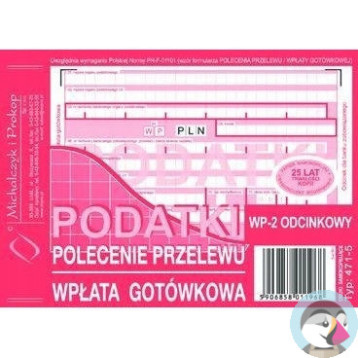 471-5 Podatki Polecenie Przelewu A6 80 kartek Michalczyk i Prokop