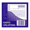 507-6 Karta urlopowa 2/3 A6 40 kartek Michalczyk i Prokop
