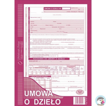 510-1H Umowa o dzieło A4 40 kartek Michalczyk i Prokop