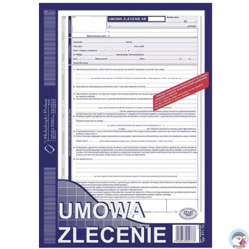 511-1U Umowa zlecenie A4 40 kartek Michalczyk i Prokop