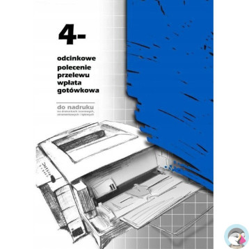 F-112-2 4-odcinkowe polecenie przelewu A4 100 kartek Michalczyk i Prokop