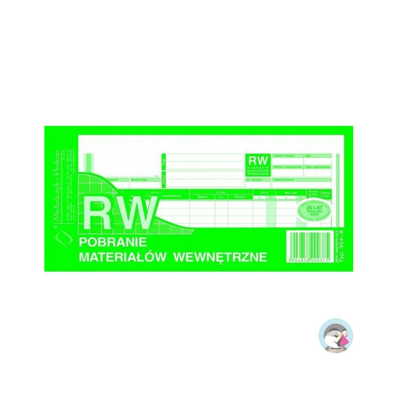354-8 RW pobranie materiałów wewnętrzne 1/3A4 80 kartek Michalczyk i Prokop