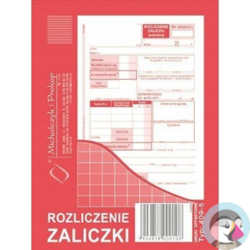 409-5 Rozliczenie zaliczki A6 40 kartek Michalczyk i Prokop