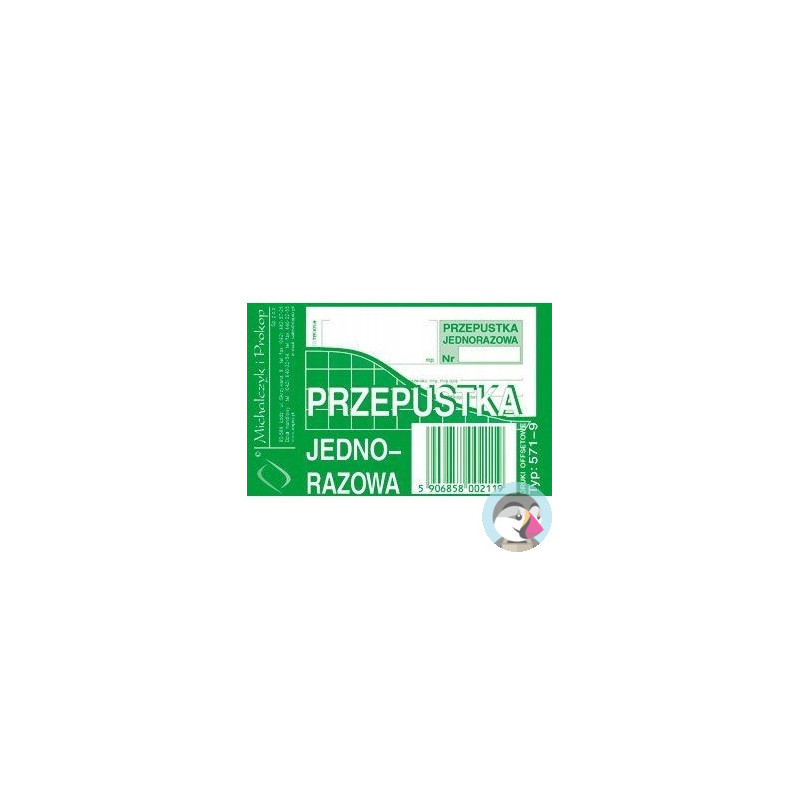 571-9 PJ Przepust.jednor.A7(80 MICHALCZYK I PROKOP