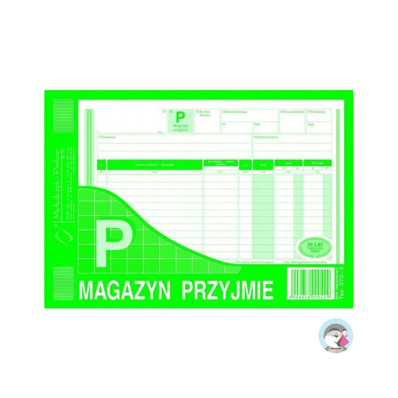 372-3 P magazyn przyjmie MICHALCZYK&PROKOP A5 80 kartek