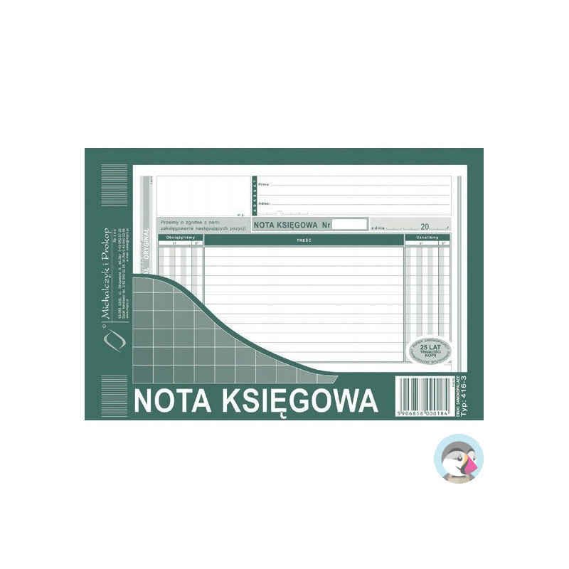 416-3 Nota Księgowa A5 Michalczyk i Prokop