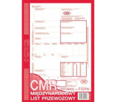800-1N CMR A4 80kartek 1+3 numerowany międzynarodowy list przewozowy M&P