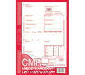 800-3N CMR A4 78kartek 1+5 numerowany międzynarodowy list przewozowy M&P
