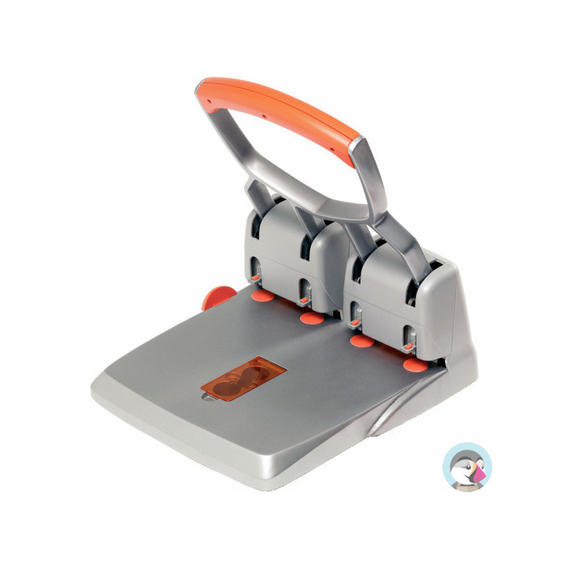 Dziurkacz SUPREME HDC150/4 srebrno-pomarańczowy 150 kartek 4 dziurki 23223100 RAPID