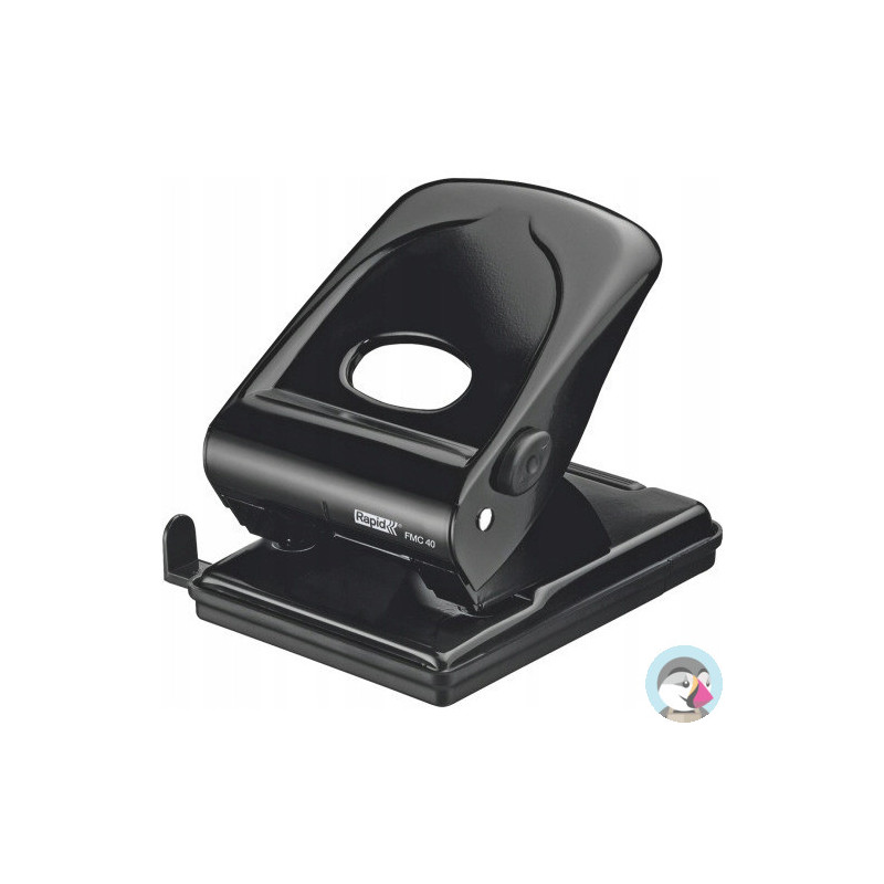 Dziurkacz FMC40 RAPID czarny 40 kartek duży metalowy 21835601