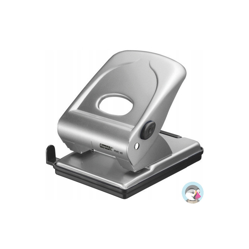 Dziurkacz FMC40 RAPID srebrny 40 kartek duży metalowy 21835602