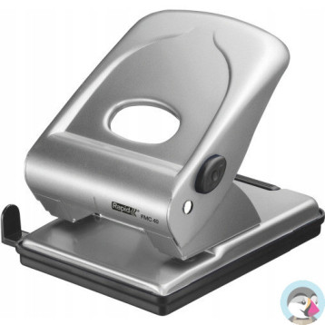 Dziurkacz FMC40 RAPID srebrny 40 kartek duży metalowy 21835602