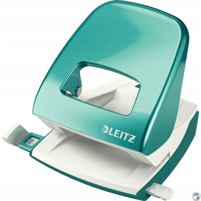 Dziurkacz 5008 LEITZ turkusowy 30 kartek duży metalowy 50081051