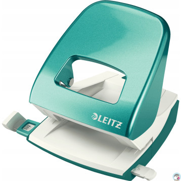 Dziurkacz 5008 LEITZ turkusowy 30 kartek duży metalowy 50081051