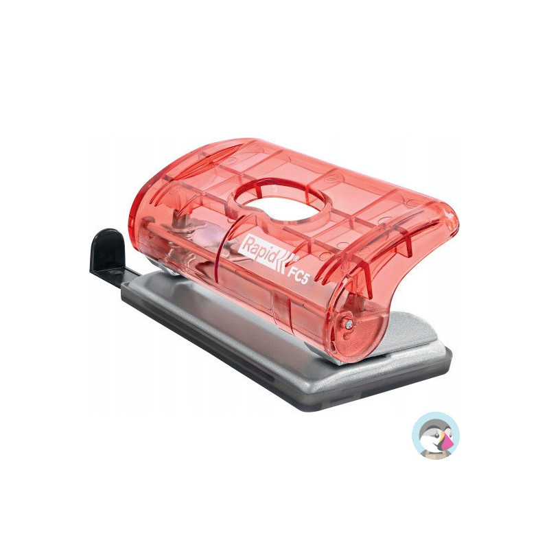 Dziurkacz mini Rapid Colour`Breeze FC5 10 kartek koralowy 5001533 RAPID