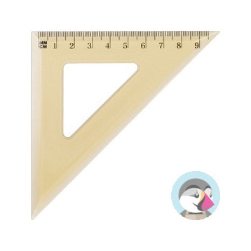 Ekierka szkolna GRAND GR854 45/10cm 130-1501