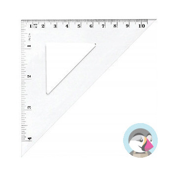 Ekierka równoramienna 10,5mm BL003-B TETIS