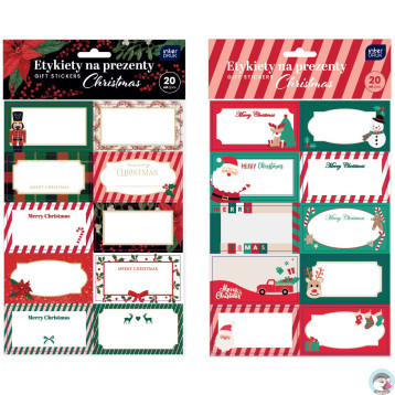 Etykiety na prezenty 20szt. CHRISTMAS INTERDRUK