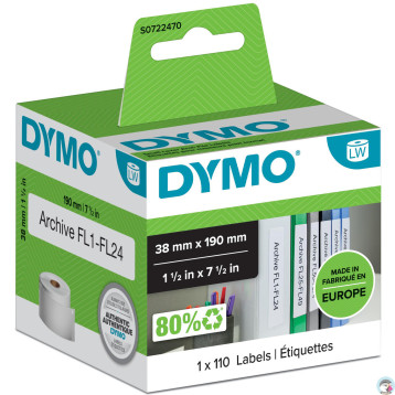 Etykieta DYMO na mały segregator 38 190 99018 S0722470