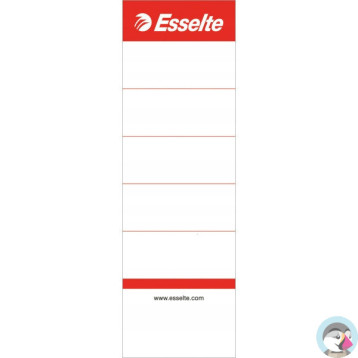 Etykiety grzbietowe do segregatorów 75mm (szerokość 50mm) białe 10sztuk 810801 ESSELTE