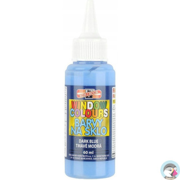 Farba witrażowa 60ml ciemno niebieska 9742009 KOH-I-NOOR