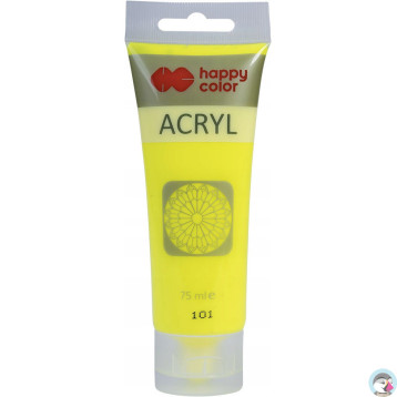 Farba akrylowa 75ml żółta fluo HA 7370 0075-101 Happy Color