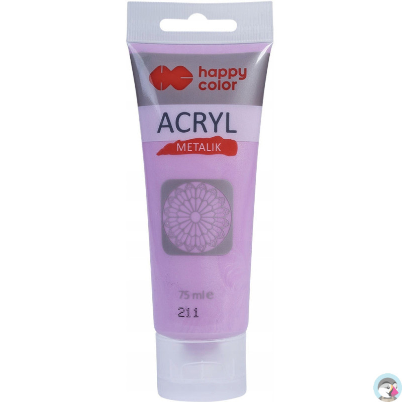 Farba akrylowa 75ml różowy metalik HA 7370 0075-211 Happy Color