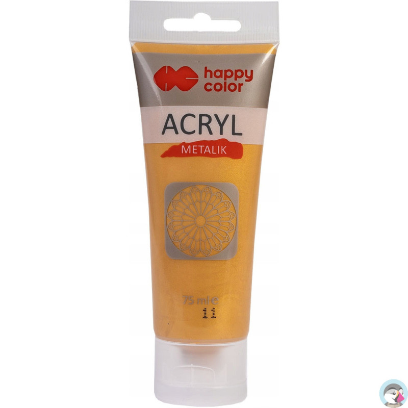 Farba akrylowa 75ml.złota HA 7370 0075-11 Happy Color