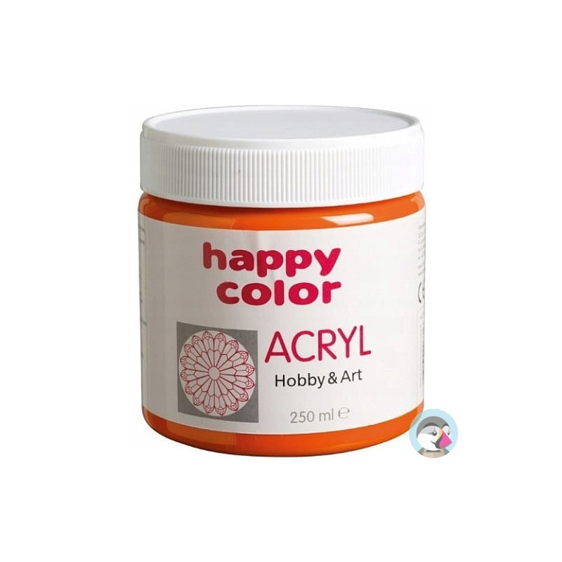 Farba akrylowa 250ml pomarańczowa HA 7370 0250-4 Happy Color