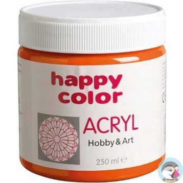 Farba akrylowa 250ml pomarańczowa HA 7370 0250-4 Happy Color