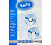 Koszulki groszkowe A4 na 2 płyty CD DVD 180mic 5 sztuk A4 100080933 BANTEX
