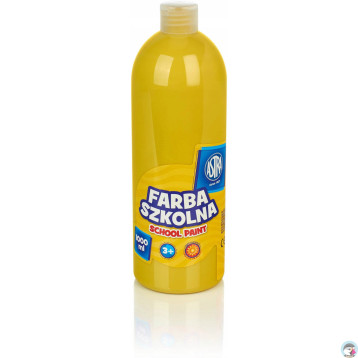 Farba plakatowa szkolna 1000ml żółta 301217053 ASTRA