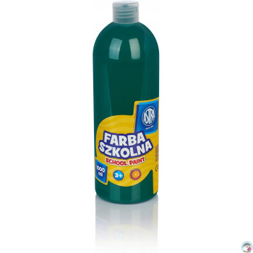 Farba plakatowa szkolna 1000ml ciemna zielona 301217052 ASTRA