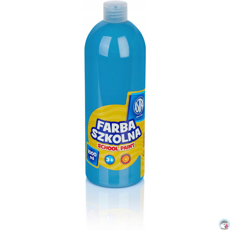 Farba plakatowa szkolna 1000ml niebieska 301217047 ASTRA