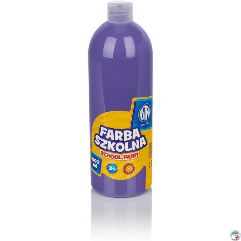Farba plakatowa szkolna 1000ml fioletowa 301217058 ASTRA