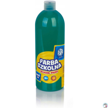 Farba plakatowa szkolna 1000ml szmaragdowa 301217063 ASTRA