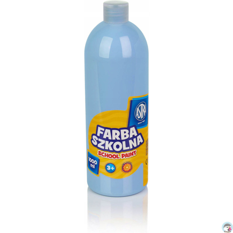 Farba plakatowa szkolna 1000ml błękitna 301217059 ASTRA