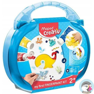 Farby do malowania palcami WALIZKA 907004 CREATIV MAPED