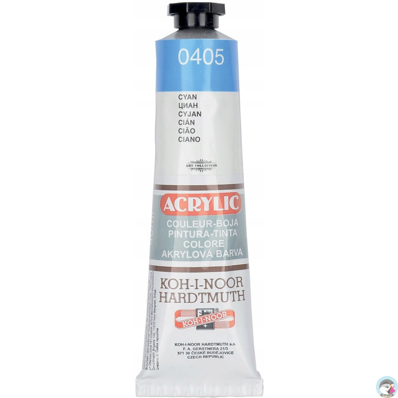 Farba akrylowa 162710 cyan 0405 40ml.KOH-I-NOOR