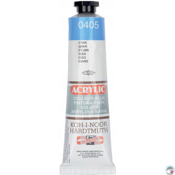 Farba akrylowa 162710 cyan 0405 40ml.KOH-I-NOOR