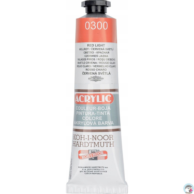 Farba akrylowa 162714 czerwona 0300 40ml.KOH