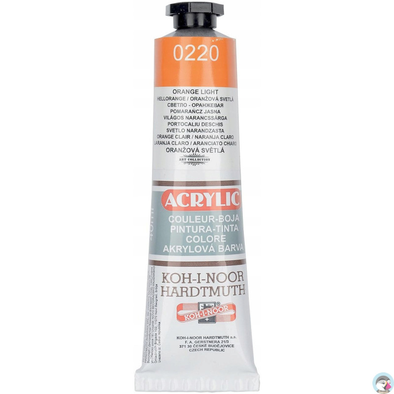 Farba akrylowa 162727 jasno pomarańczowa 0220 40ml KOH-I-NOOR
