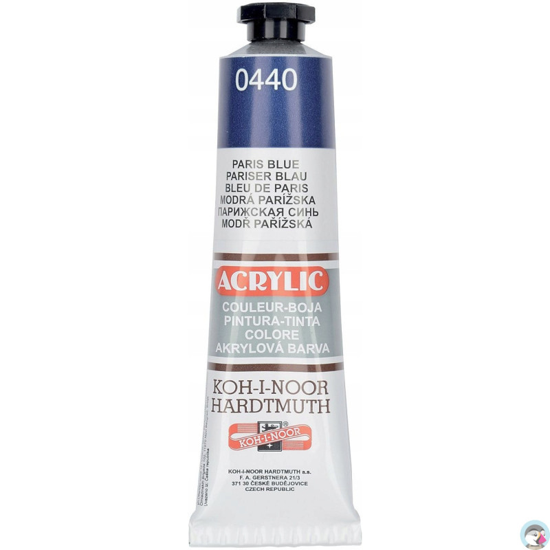Farba akrylowa 162733 błękit paryski 0440 40ml. KOH-I-NOOR