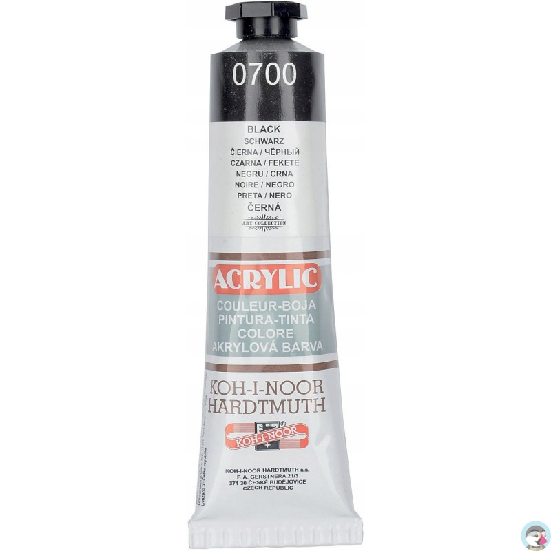 Farba akrylowa 162723 czarna 40ml. KOH-I-NOOR