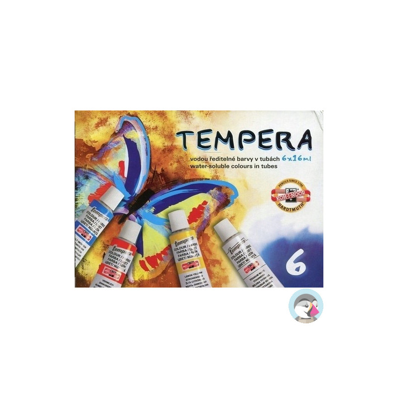 Farby TEMPERY 16ml. 6 kolorów 162547 KOH-I-NOOR