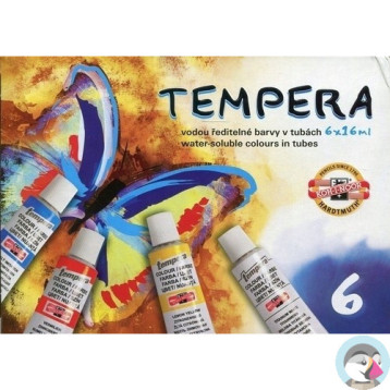 Farby TEMPERY 16ml. 6 kolorów 162547 KOH-I-NOOR