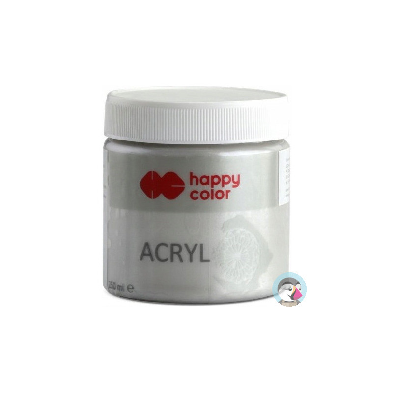 Farba TEMPERA srebrna 250ml HAPPY COLOR HA 7370 0250-81